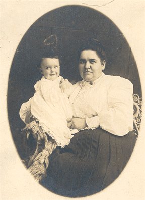 Vintage Real Photo POSTCARD Woman BABY Holt Fix RP