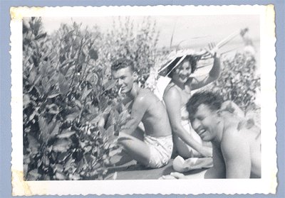 Vintage Photo SWIMSUIT Smoking Cigerette HAWAII Hauser