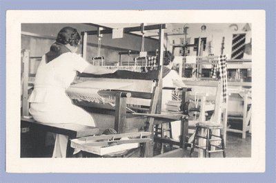 Vintage Photo INDIAN WEAVING 1930s SOUTH DAKOTA Sioux?
