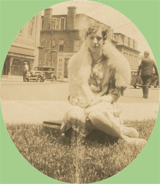 Vintage Photo WOMAN POSING in Fur 1920s/30s CAR