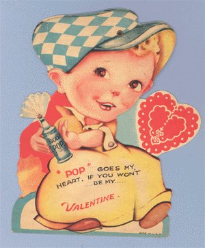 Vintage Valentine SODA POP Mechanical MOVING Card