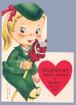 Vintage Valentine HOBBY HORSE You've Become a HABIT