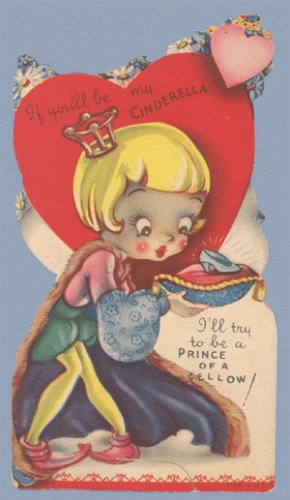 Vintage Valentine CINDERELLA Prince of a Fellow 1920s