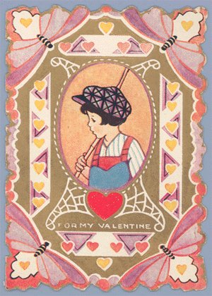 Vintage Valentine WHITNEY MADE Deco BUTTERFLY