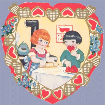 Vintage Valentine WHITNEY MADE Deco HEART Baking