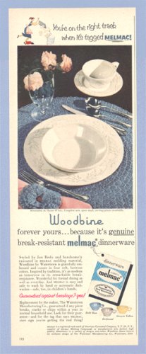 Vintage Advertising 1953 MELMAC Woodbine WATERTOWN Jon Hedu