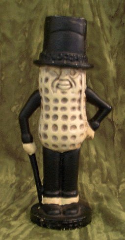 VINTAGE Planters Peanuts CAST IRON Still Bank