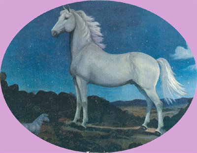 Vintage POSTCARD White Stallion K516 VERN PARKER Horse
