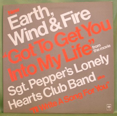 Earth Wind and Fire GOT TO GET YOU INTO MY LIFE 12" Single