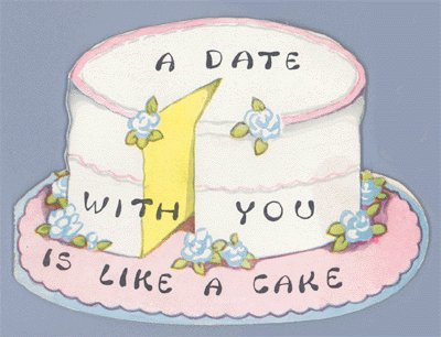 Vintage Valentine 1930s/1940s CAKE A Date with You