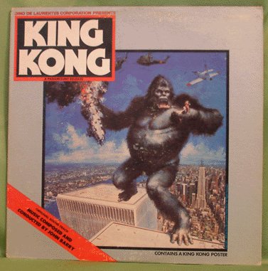 KING KONG Original Soundtrack JOHN BARRY 1976 no poster