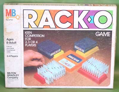 Vintage RACK-O GAME 1980 Milton Bradley