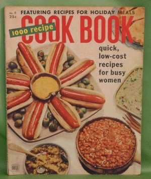 Vintage COOKBOOK 1000 Recipe 1951 COOKING MAGAZINE Dell #8 Cook Book