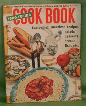 Vintage COOKBOOK 1000 Recipe COOK BOOK MAGAZINE Dell #7