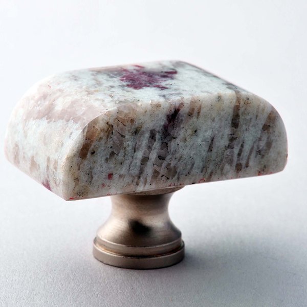 White Galaxy Block Granite Knob