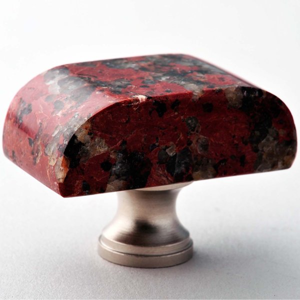 African Red Block Granite Knob