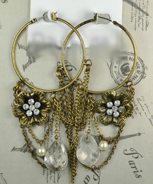 Vintage Inspired Hoop Earrings