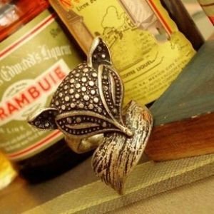Vintage Inspired Bronze Fox Ring