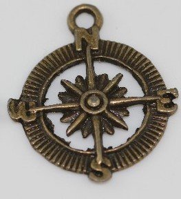 Vintage Inspired Compass Pendant