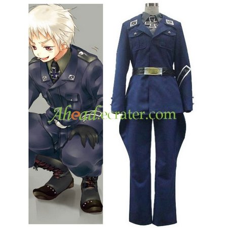 Axis Powers Prussia Gilbert Beilschmidt Cosplay Costume