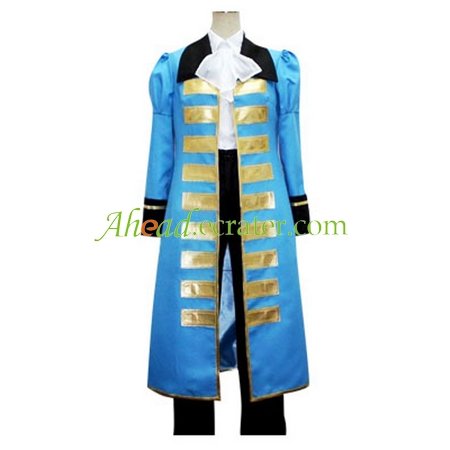 Hetalia Axis Powers Blue France Cosplay Costume