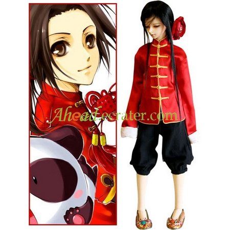 Hetalia Axis Powers China Wang Yao Cosplay Costume