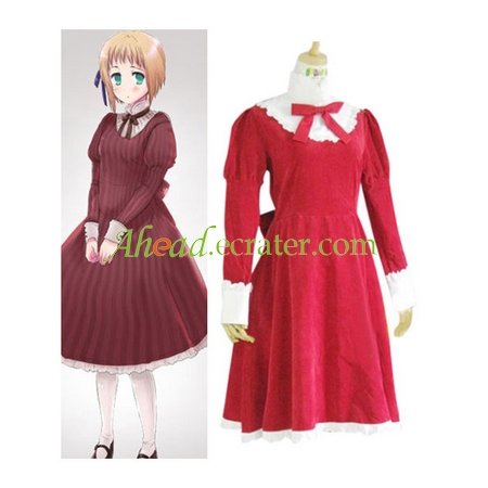 Hetalia Axis Powers Liechtenstein Red Cosplay Costume