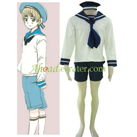 Hetalia Axis Powers N. Italy Sailor Suit Cosplay Costume