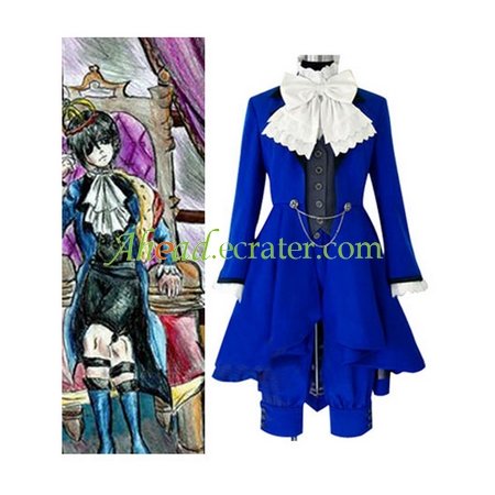 Kuroshitsuji Ciel Phantomhive Blue Cosplay Costume