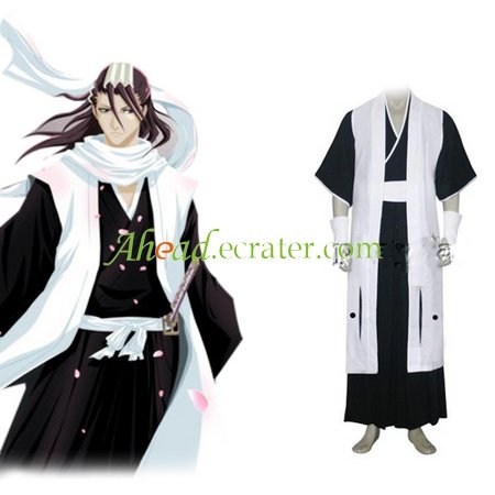 Bleach 6th Division Captain Kuchiki Byakuya Halloween Cosplay Costume