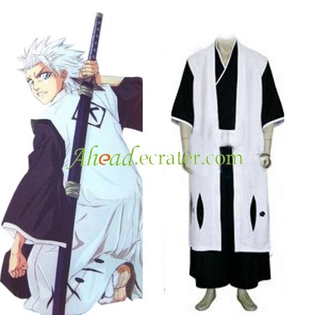 Bleach 10th Division Captain Toushiro Hitsugaya Halloween Cosplay Costume