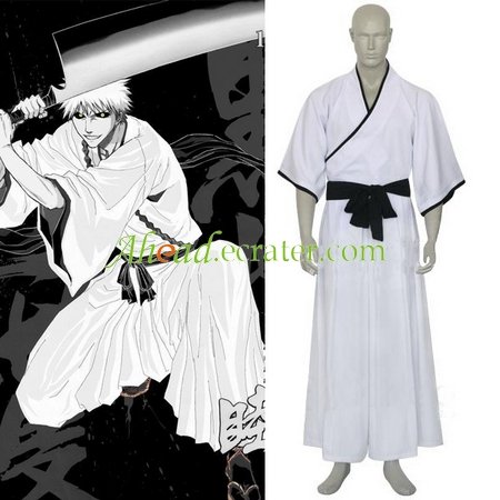 Bleach Ichigo Kurosaki Non-Bankai Hollow Form Halloween Cosplay Costume