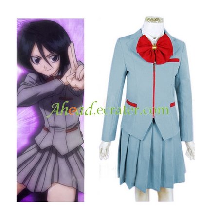 Bleach Kuchiki Rukia School Uniform Halloween Cosplay Costume