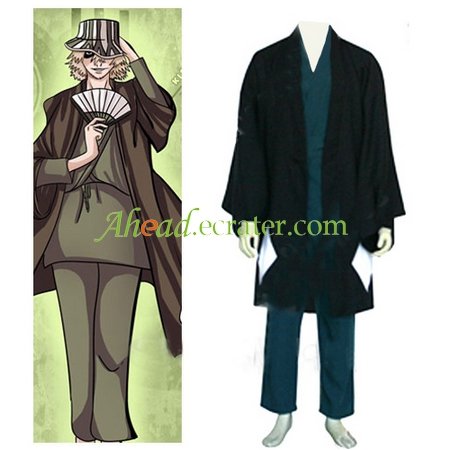 Bleach Urahara Kisuke Men's Halloween Cosplay Costume