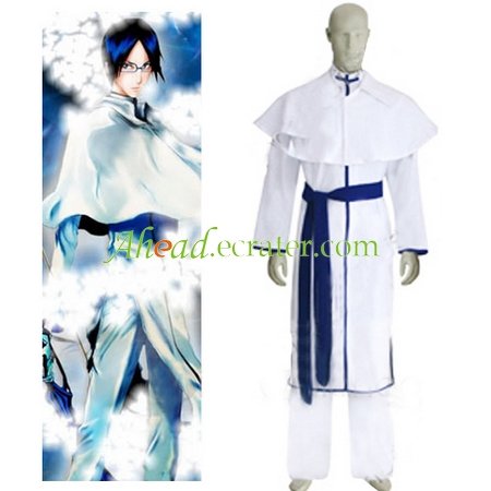 Bleach Uryuu Ishida Men's Halloween Cosplay Costume
