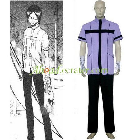 Bleach Uryuu Ishida Quincy Uniform Cosplay Costume