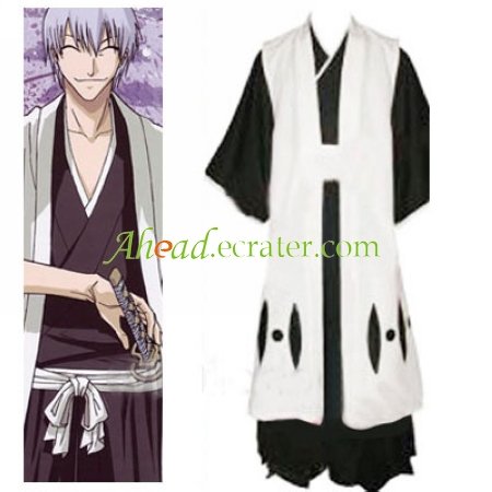 Bleach 3rd Division Captain Ichimaru Gin Halloween Cosplay Costume