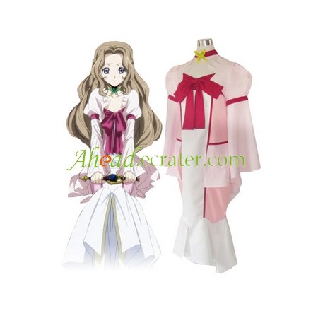 Code Geass Lelouch of the Rebellion Nunnally Lamperouge Cosplay Costume