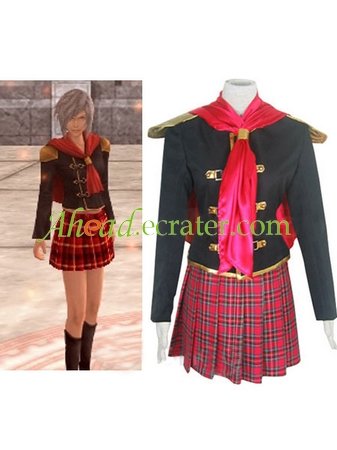Final Fantasy Agito XIII Female Uniform Cosplay Costume