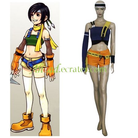 Final Fantasy VII Yuffie Kisaragi Halloween Cosplay Costume