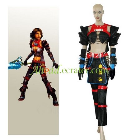 Final Fantasy X-2 Warrior Yuna Cosplay Costume