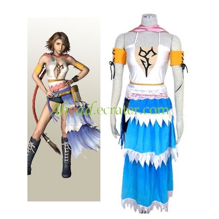 Final Fantasy X-2 Yuna Halloween Cosplay Costume