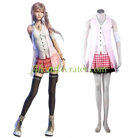 Absolutely 11 Replica Final Fantasy XIII 13 serah Cosplay Costume