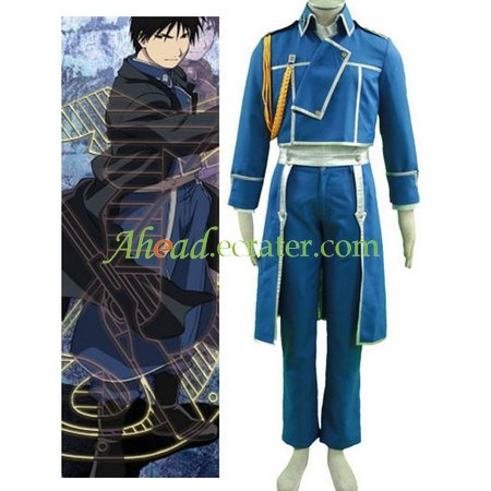 Fullmetal Alchemist Mustang Uniform Cosplay Costume