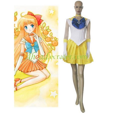 Sailor Moon Sailor Venus Minako Aino Cosplay Costume