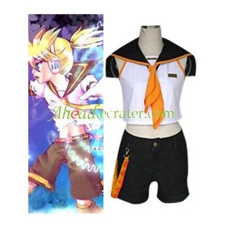 Vocaloid Kagamine Rin Cosplay Costume11