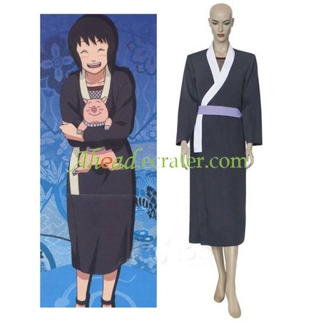Naruto Black And White Shizune Cosplay Costume