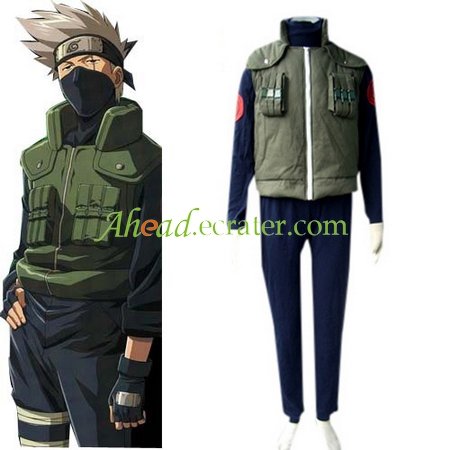 Naruto Kakashi Sensei Halloween Cosplay Costume