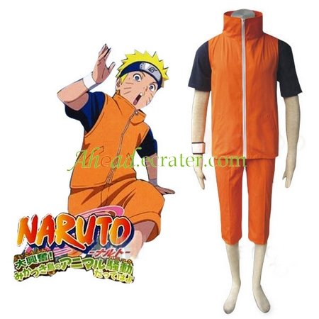 Naruto Shippuden Uzumaki Naruto Adult Halloween Cosplay Costume