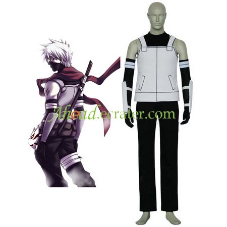 Black And White Naruto Anbu Halloween Cosplay Costume
